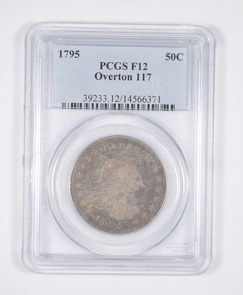 F12 1795 Flowing Hair Half Dollar - Overton 117 - Graded PCGS