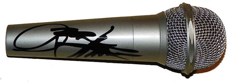 Gene Simmons Kiss Autographed Signed Facsimile Microphone