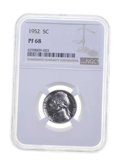 PF68 1952 Jefferson Nickel - Graded NGC