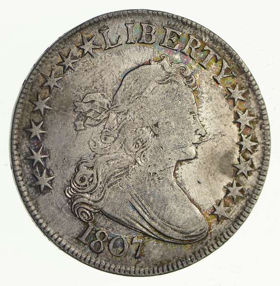 1807 Draped Bust Half Dollar - Heraldic Eagle Rev. - Circulated
