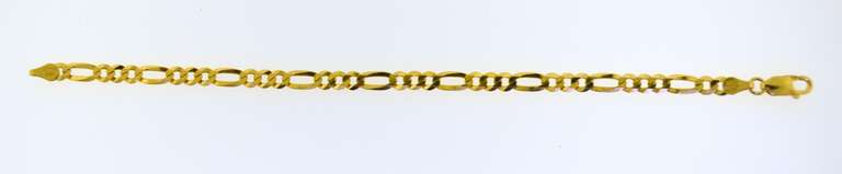 Italian Sterling Silver Figaro Bracelet