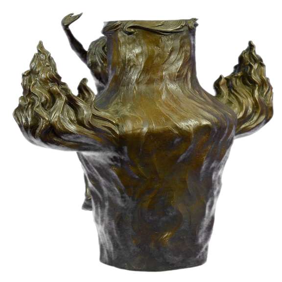 Nude Lady Girl Water Jug Bronze Sculpture
