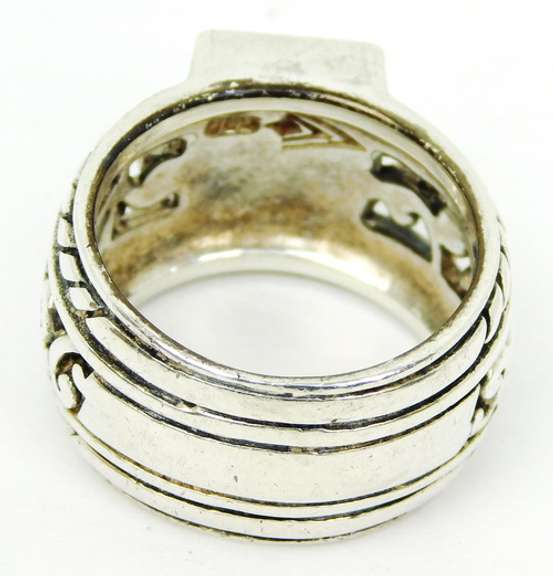 Silpada Wide Sterling Black Onyx Ring, Size 10