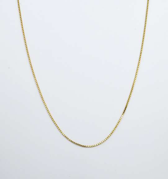 Practical 14k Box Link Necklace