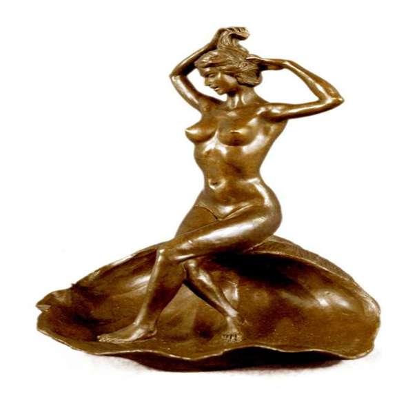 Jewelry Tray Bronze Sculpture