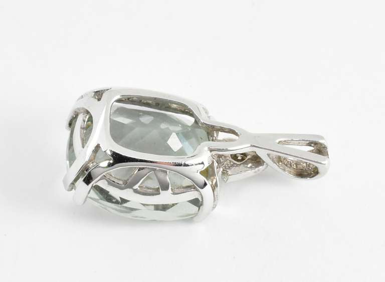 Contemporary Green Amethyst Pendant