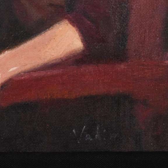 Vadim Zanginian, Framed Original Acrylic Painting on Board, Hand Signed with Letter of Authenticity.