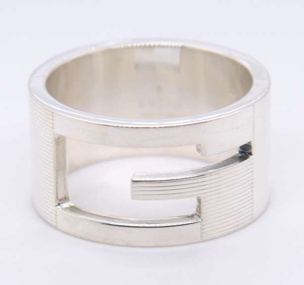 Gucci G Cut out Ring in Sterling Silver