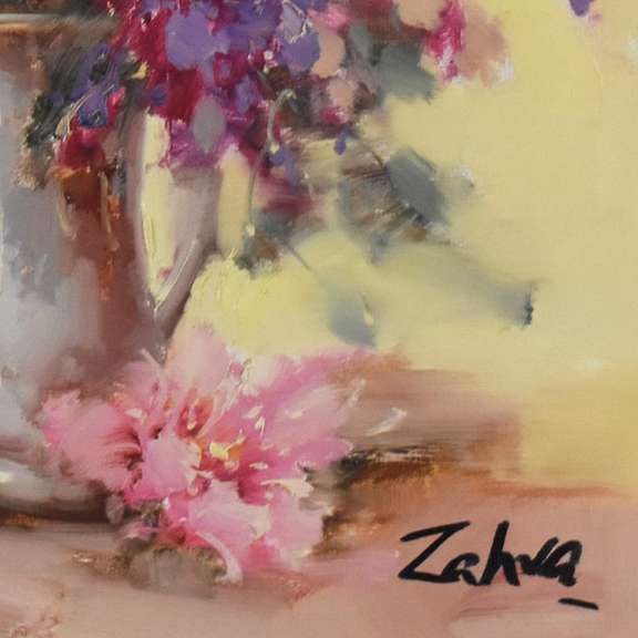 Zahra, Original Oil Painting on Canvas (30" x 30"), Hand Signed with Letter of Authenticity.