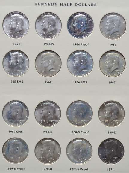 Kennedy Half Dollars 1964 -1987 Complete