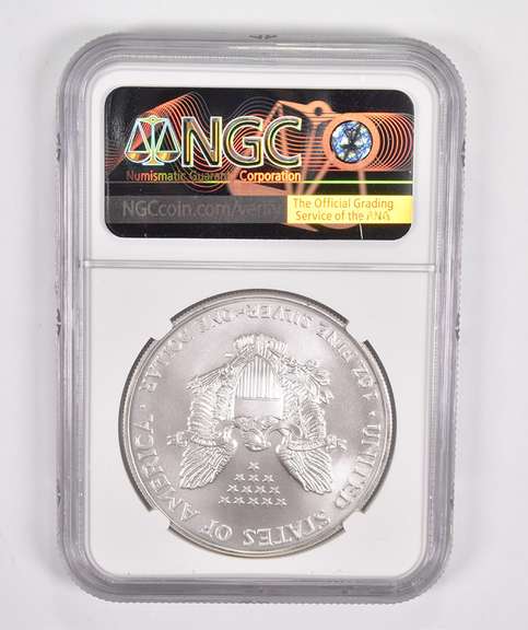 MS70 2001 American Silver Eagle - Graded NGC