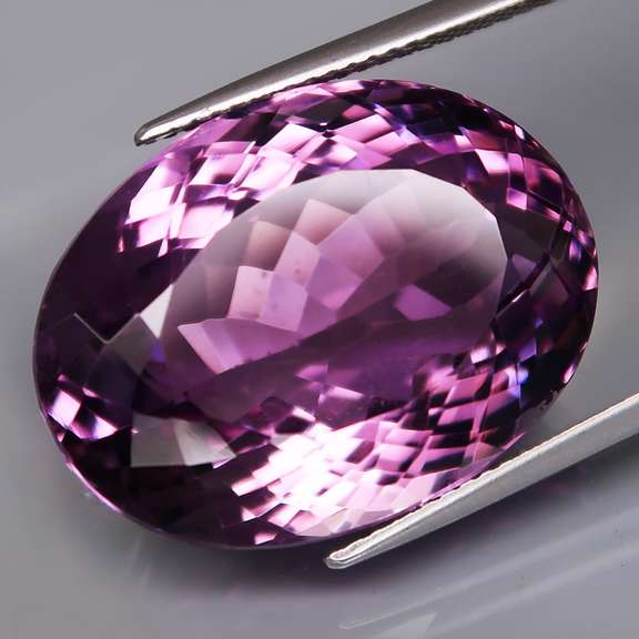 Halo flashing 30.01ct real unheated Bolivian Amethyst