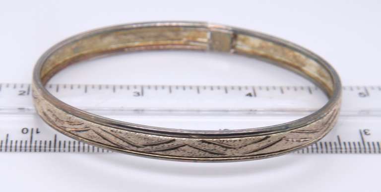 Vintage Sterling Silvr Bangle Bracelet