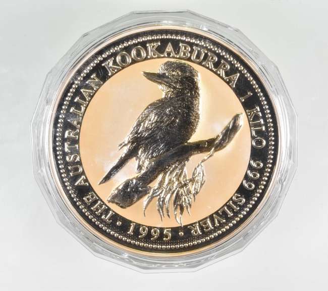 1995 Australia 30 Dollars - Kookaburra - 1 Kilo .999 Fine Silver