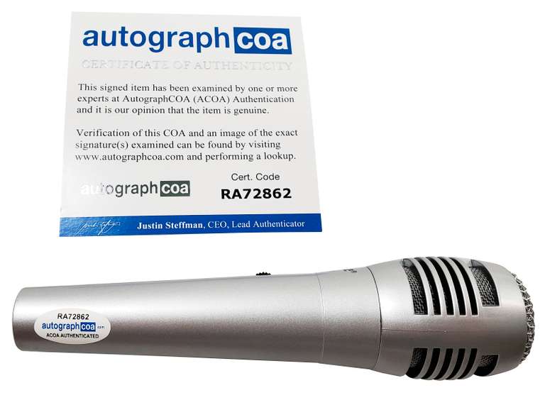 The Beach Boys Mike Love Signed Autographed Microphone ACOA