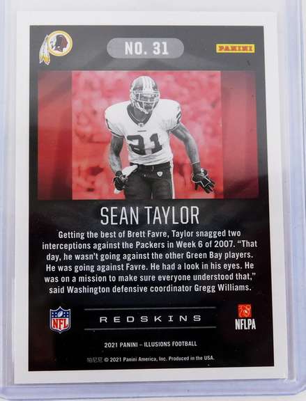 Sean Taylor 2021 Panini Football Card
