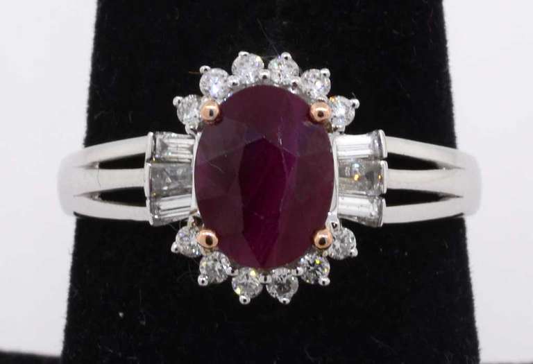 Ravishing Ruby and Diamond Ring