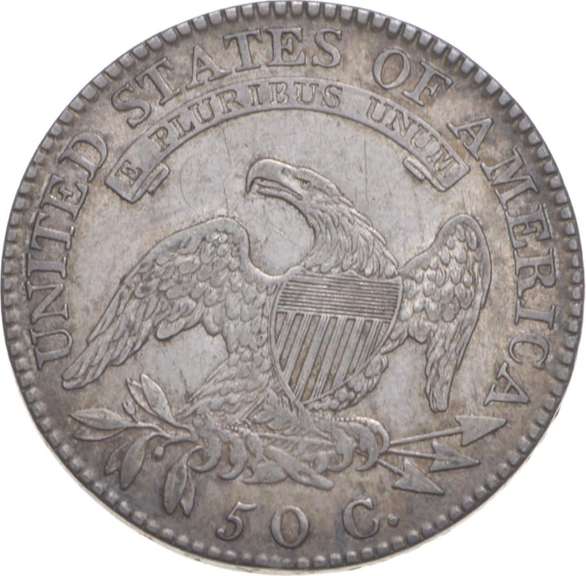 1819 Capped Bust Half Dollar - O-101 Small 9 Rev. Scratch