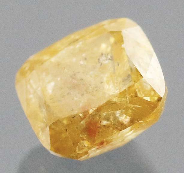 Rare .51ct cushion cut golden Diamond