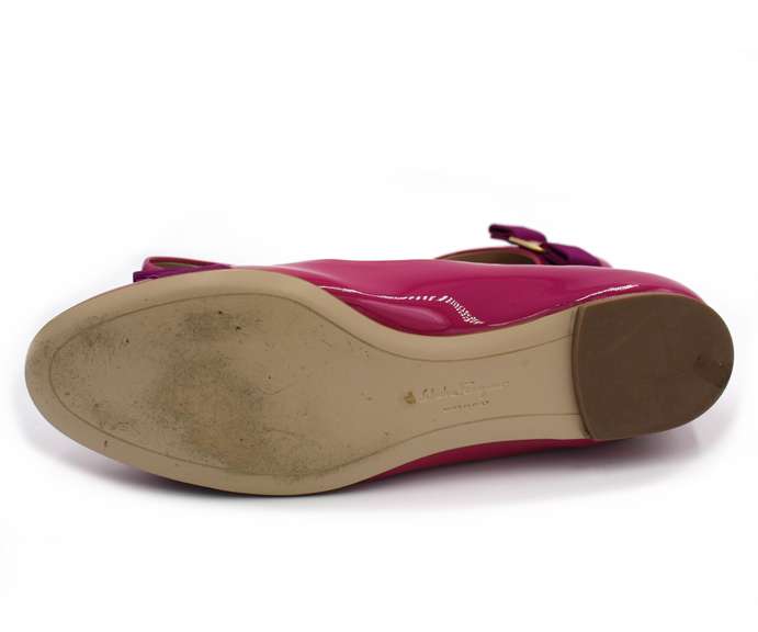 Ferragamo Varina Pink Flats Size 10 W/ Box
