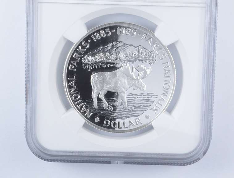 PF70 UCAM 1985 Canada $1 Silver - National Parks Centennial Graded NGC