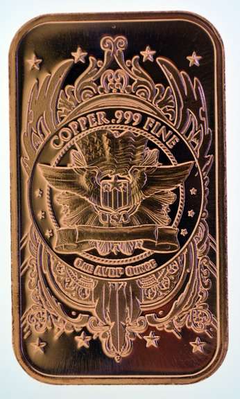 Statue Of Liberty 1 oz .999 Fine Copper Bar