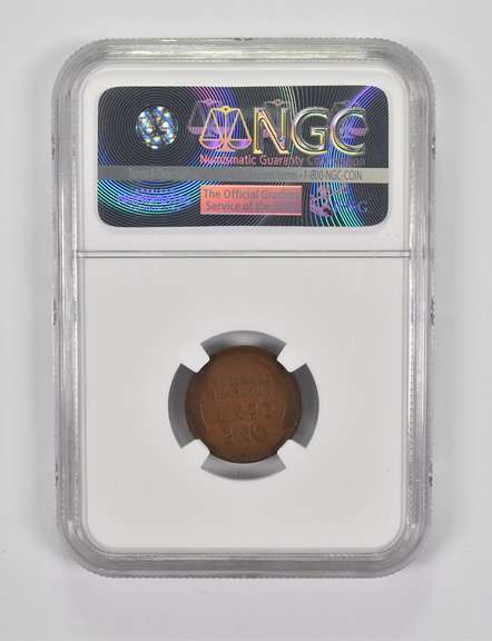 Fine Detail 1914-D Lincoln Wheat Cent OBV Damage NGC Groove Around Rim