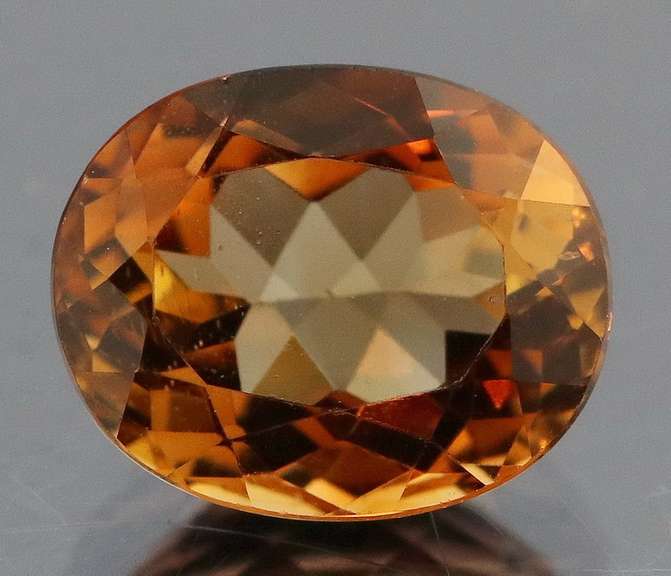 Glittering 4.93ct red amber Imperial Topaz