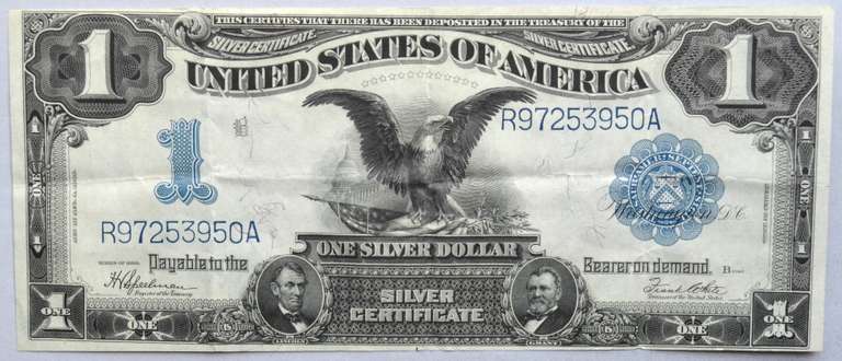 $ 1 1899 Series Black Eagle Silver Certificate