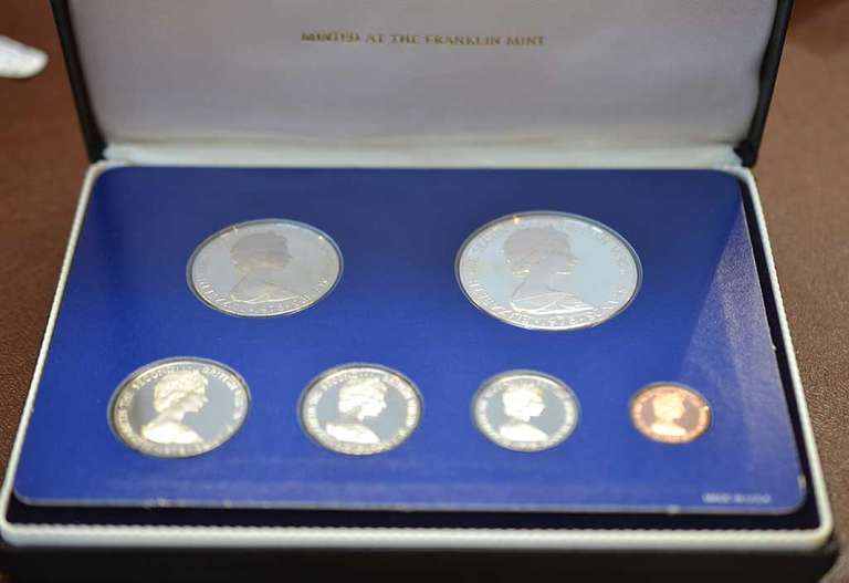 1978 British Virgin islands Proof Set Minted At Franklin Mint.