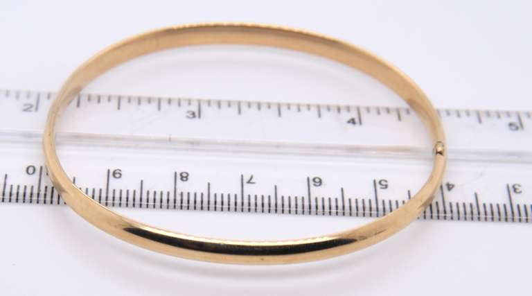 14KT Yellow Gold Plain Bangle