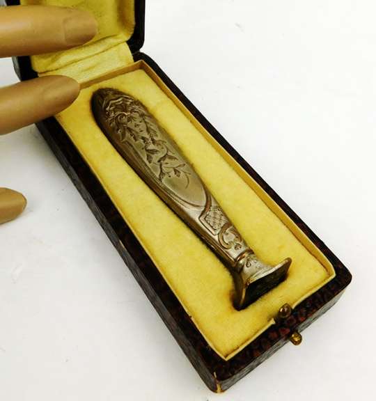 Antique French Wax Seal with Original Box