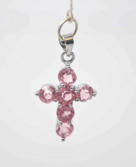 Set of CZ Earring Crosses in Sterling