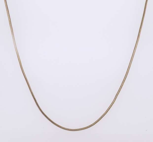 Vintage Sterling Silver Italian Chain Necklace