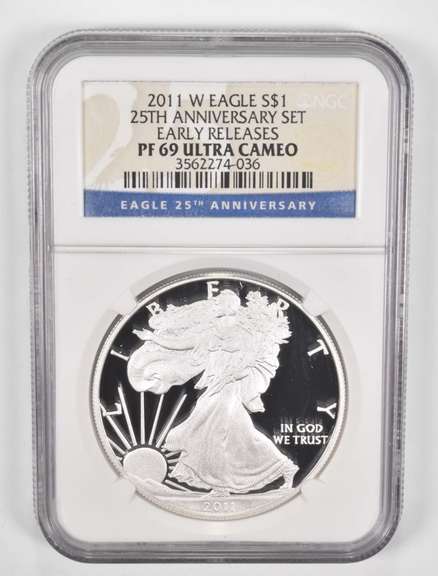 PF69UCAM 2011-W American Silver Eagle Early Releases Anniv. Set - NGC