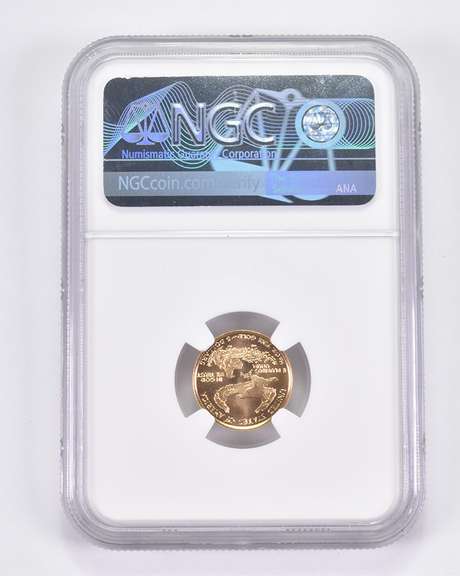 MS69 1999-W $5 American Gold Half Eagle - With W - Graded NGC