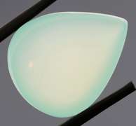 Glowing 22.77ct untreated Chalcedony cabochon