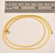 Popular Textured Herringbone Necklace