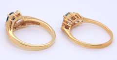 Sterling Silver Lot of 2 Gemstone Rings