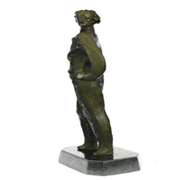 Elegant Woman Modern Bronze Sculpture