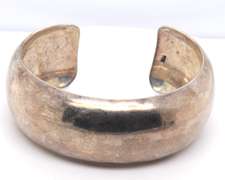 Vintage Sterling Silver Cuff Bangle Bracelet