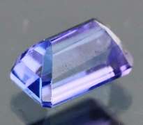 Beautiful 1.07ct emerald cut violet blue Tanzanite