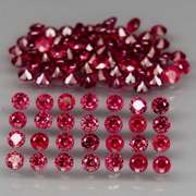 Ravishing 7.62ct violet red Rhodolite Garnet set