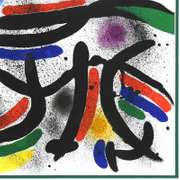 Joan Miro (1893-1983), Framed Lithograph on Paper with Letter of Authenticity.