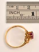 Feminine Heart Ruby Ring