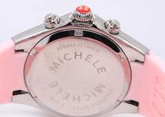 Michele Tahitian Pink Jelly Bean Chronograph Watch