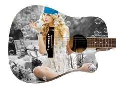 Taylor Swift Autographed Signed Custom Photo Graphics Guitar ACOA