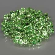 Very rare 3.26ct untreated apple green Tsavorite set