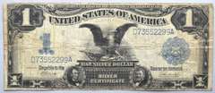 $ 1 1899 Series Black Eagle Silver Certificate