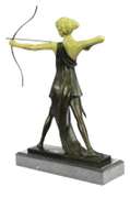 Diana the Hunter Bronze Sculpture